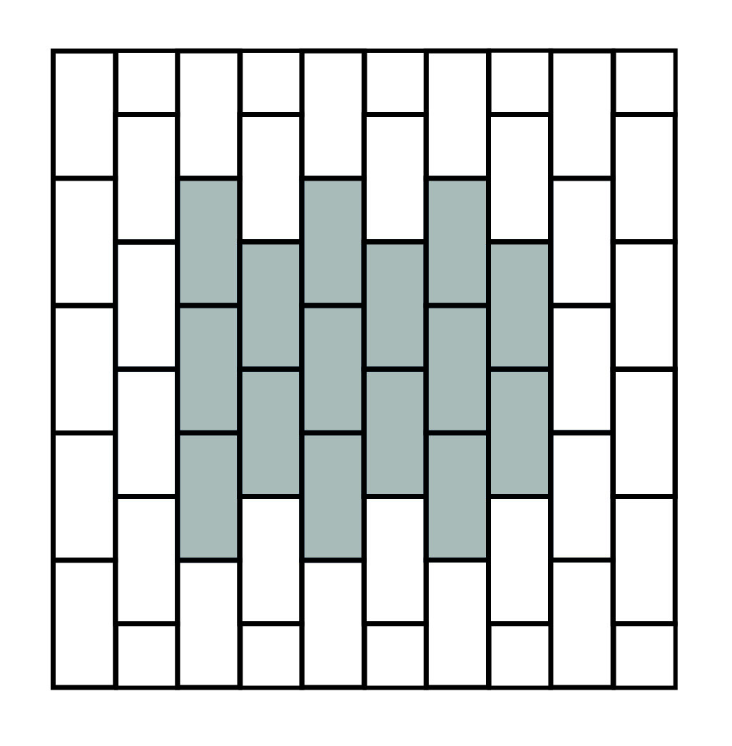 Legpatronen tegels Verticaal halfsteens